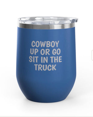Wine Tumblers, 12 oz. - Cowboy Up