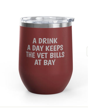 Wine Tumblers, 12 oz. - A Drink A Day