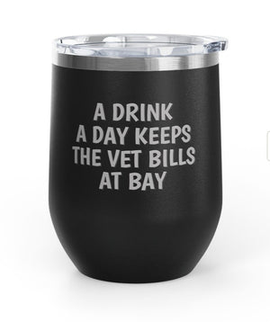 Wine Tumblers, 12 oz. - A Drink A Day