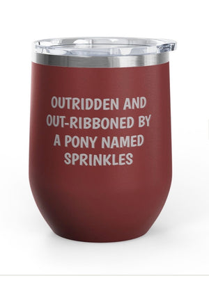 Wine Tumblers, 12 oz. - Outridden/Out-Ribboned