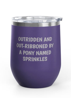 Wine Tumblers, 12 oz. - Outridden/Out-Ribboned