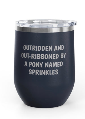 Wine Tumblers, 12 oz. - Outridden/Out-Ribboned
