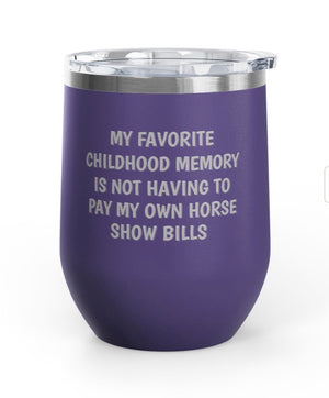 Wine Tumblers, 12 oz. - Favorite Childhood Memory