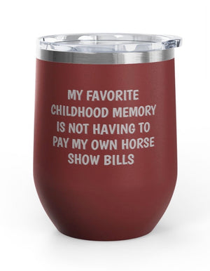 Wine Tumblers, 12 oz. - Favorite Childhood Memory