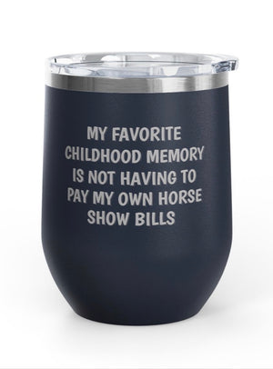 Wine Tumblers, 12 oz. - Favorite Childhood Memory