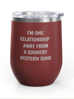 Wine Tumblers, 12 oz. - One Relationship Away