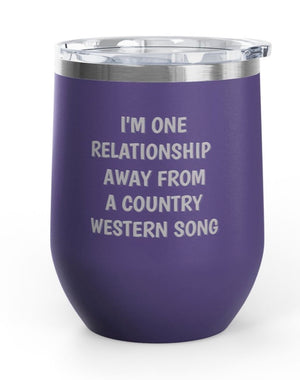 Wine Tumblers, 12 oz. - One Relationship Away