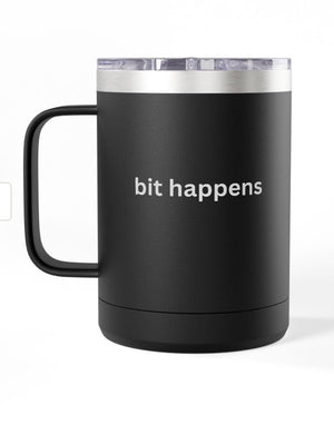 Coffee Mug Tumbler, 15 oz. - Bit Happens
