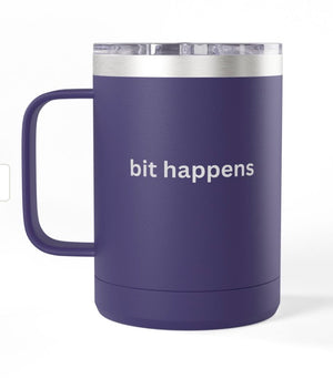 Coffee Mug Tumbler, 15 oz. - Bit Happens