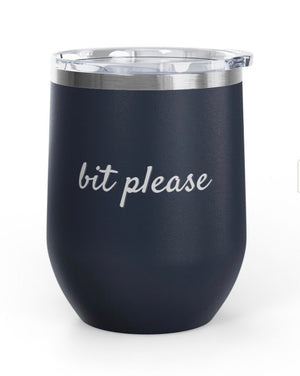 Wine Tumbler, 12 oz. - Bit Please