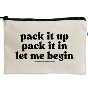 Travel Canvas Zipper Pouches - 8.5" x 11" - Pack It Up