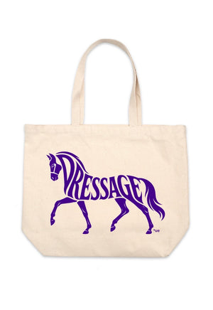 Jumbo Cotton Canvas Tote Bags - Dressage