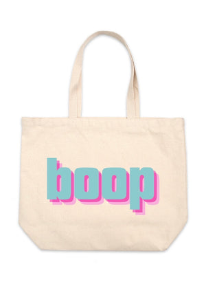 Jumbo Cotton Canvas Tote - BOOP