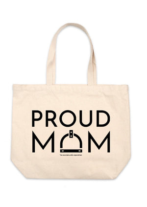 Jumbo Cotton Canvas Tote - Proud Mom