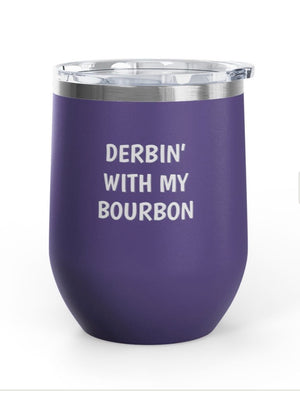 Wine Tumblers, 12 0z - Derbin'/Bourbon