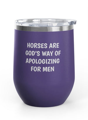 Wine Tumblers, 12 oz. - Apologizing