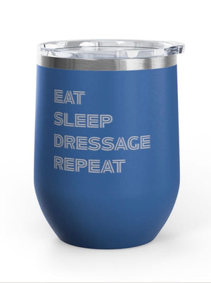 Wine Tumblers, 12 oz. - Dressage/Repeat