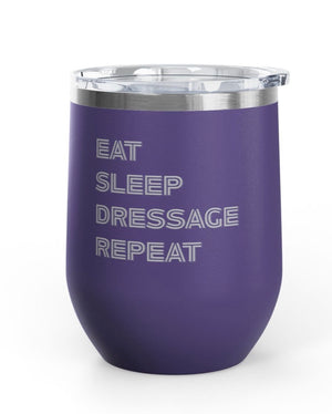 Wine Tumblers, 12 oz. - Dressage/Repeat