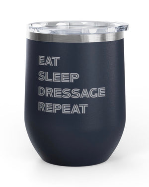 Wine Tumblers, 12 oz. - Dressage/Repeat