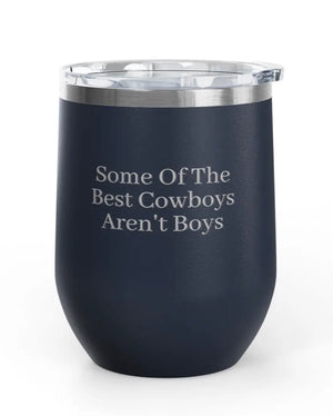 Wine Tumblers -  12 oz. - Best Cowboys - Engraved