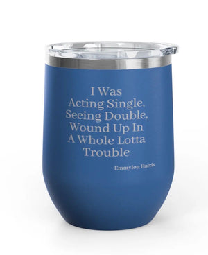 Wine Tumblers - 12 oz. - Seeing Double - Engraved