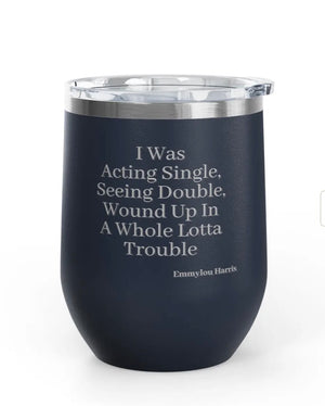 Wine Tumblers - 12 oz. - Seeing Double - Engraved