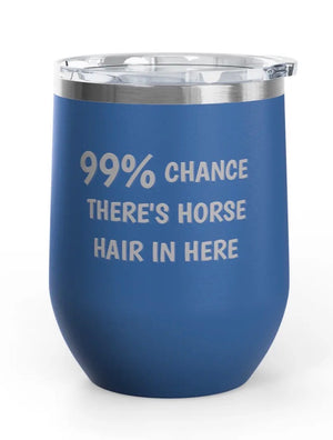 Wine Tumblers, 12 oz. - Engraved - Chance Of Horse Hair