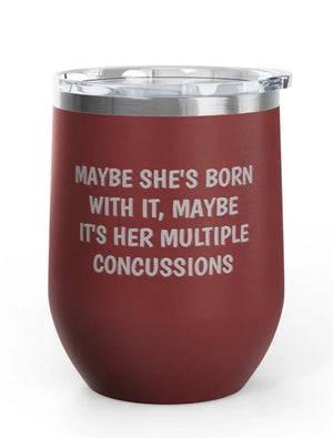 Wine Tumbler - 12 oz. - Concussions - Engraved