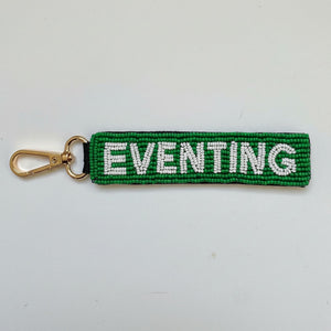 Tucker Tweed Beaded Bag Charm/Keychain