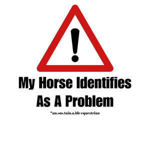 Die Cut Vinyl Stickers - 3x3 - Horse/Problem