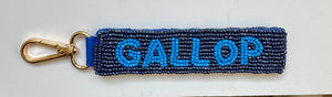 Tucker Tweed Beaded Bag Charm/Keychain