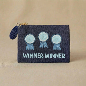 Tucker Tweed Winner Winner Large Beaded Pouch