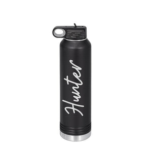Water Bottle, 32 oz. - Engraved - Hunter (Cursive Font)