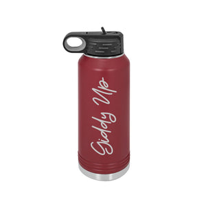 Water Bottle, 32 oz. - Engraved - Giddy Up (Cursive Font)