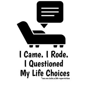 Die Cut Vinyl Stickers - 3x3 - Life Choices