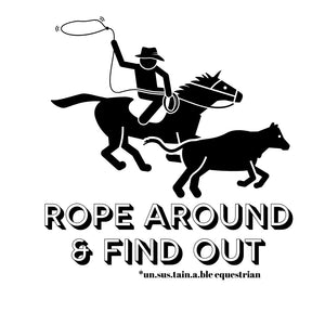 Die Cut Vinyl Stickers - 3x3 - Rope Around