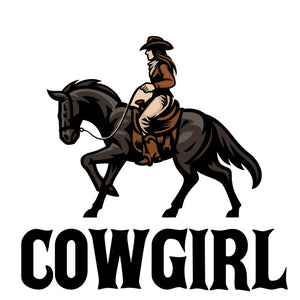 Die Cut Vinyl Stickers - 3x3 - Cowgirl