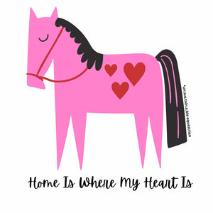 Die Cut Vinyl Stickers - 3x3 - Home Is Where Heart Is