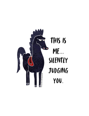 Die Cut Vinyl Stickers, 3x3 - Silently Juding You