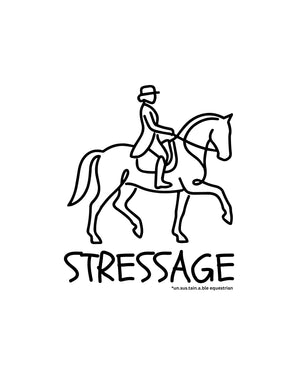 Die Cut Vinyl Stickers, 3x3 - Stressage