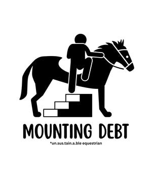 Die Cut Vinyl Stickers - 3x3 - Mounting Debt