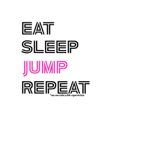 Die Cut Vinyl Stickers - 3x3 - Eat/Sleep/Jump